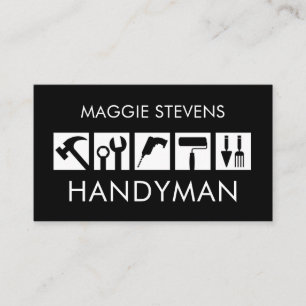 Creative Handyman Tools Icon Business Card