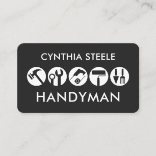 Creative Handyman Tools Icon Business Card