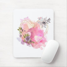 Creative Heart striped with Water Colour Splash