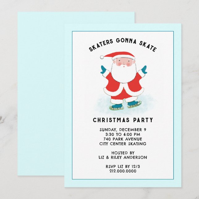 Creative Holiday Party Invitations (Front/Back)