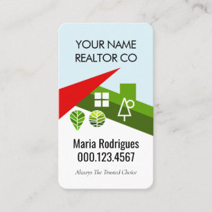 Creative Home Landscape Realtor Business Card