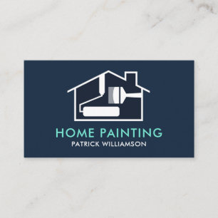 Creative Home Paint Brush Frame Business Card