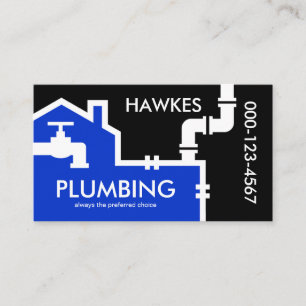 Creative Home Plumbing Pipes System Business Card