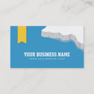 Creative Iceberg & Blue Sea illustration Business Card