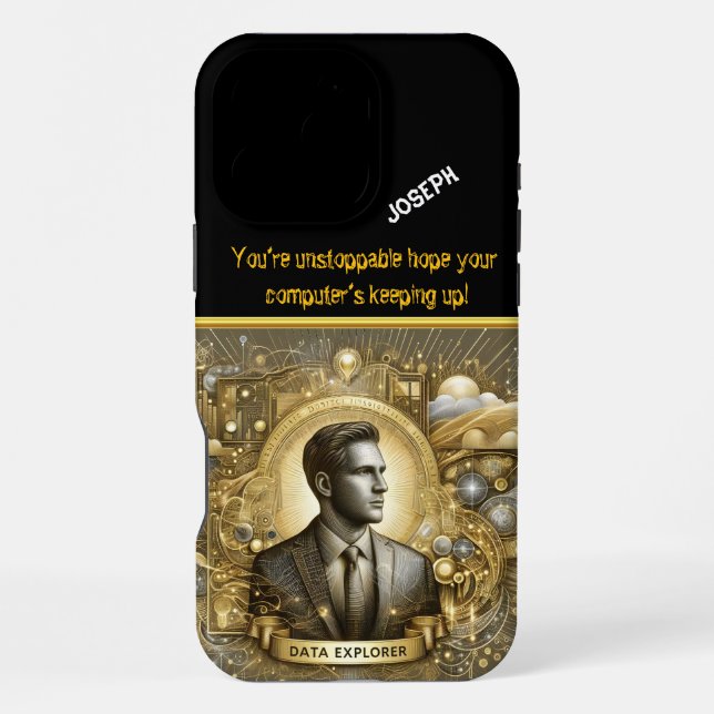 Creative Illustrations of Data Insights iPhone Case (Back)