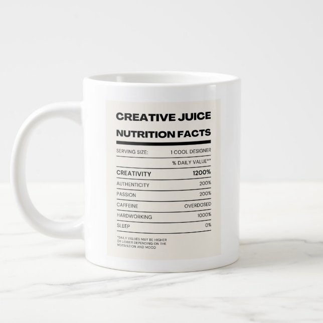 Creative Juice Large Coffee Mug (Left)