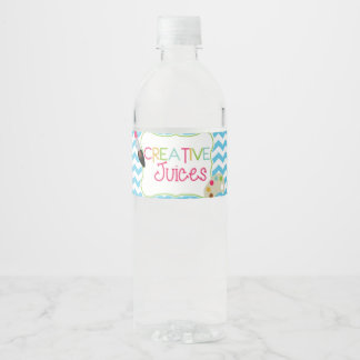 Creative Juices Water Bottle Label