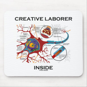 Creative Laborer Inside (Neuron / Synapse) Mouse Pad