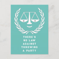 Creative Law School Grad Party Invitation