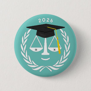Creative Law School Graduation 6 Cm Round Badge