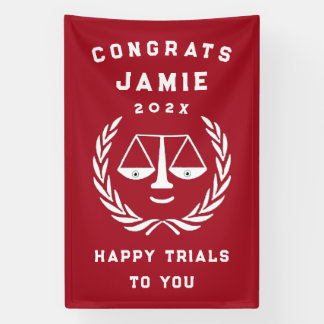 Creative Law School Graduation Banner
