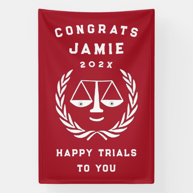 Creative Law School Graduation Banner (Vertical)