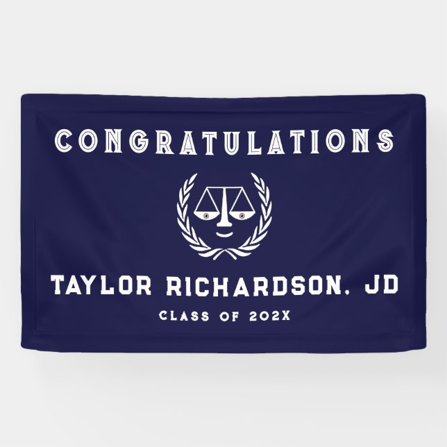 Creative Law School Graduation Banner (Horizontal)