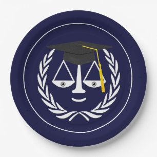 Creative Law School Graduation Paper Plate