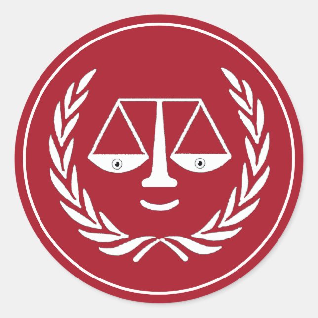 Creative Lawyer Classic Round Sticker (Front)