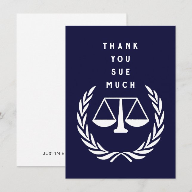 Creative Lawyer Thank You Card (Front/Back)