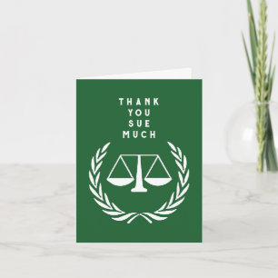 Creative Lawyer Thank You Card