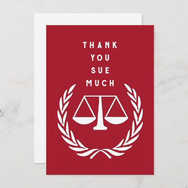 Creative Lawyer Thank You Card (Front/Back)