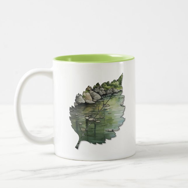 Creative Leaf Mug for coffee or tea (Left)