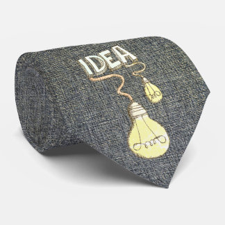 Creative Lightbulb Idea Vintage Retro  Tie