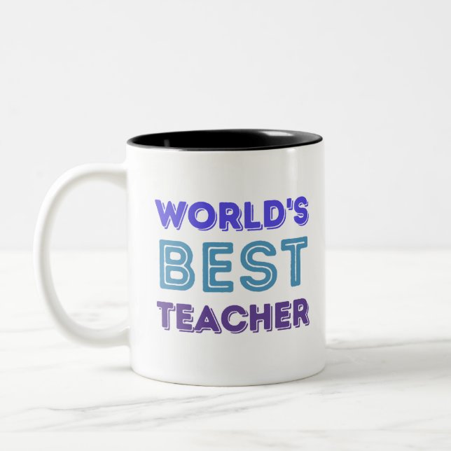 Creative Lovely World's Best Teacher Mug (Left)