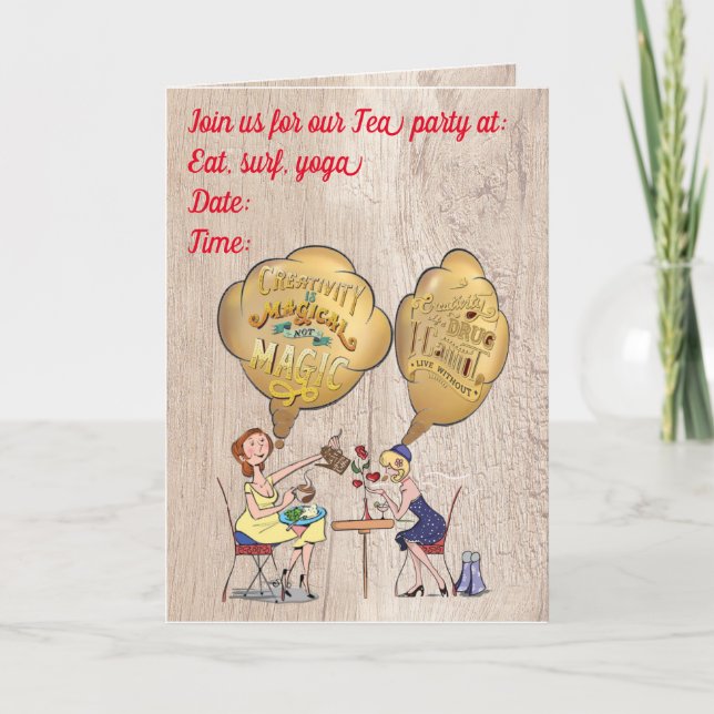 Creative Magic Break Time with Friends Holiday Card (Front)