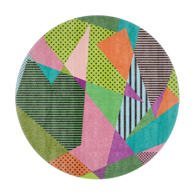 Creative Memphis Frame Modern Design Cutting Board (Front)