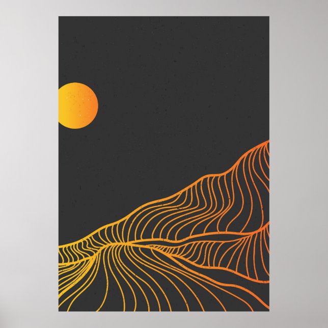 Creative minimalist line art poster (Front)