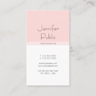 Creative Minimalist Luxury Design Professional Business Card