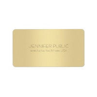 Creative Minimalist Modern Gold Professional Plain