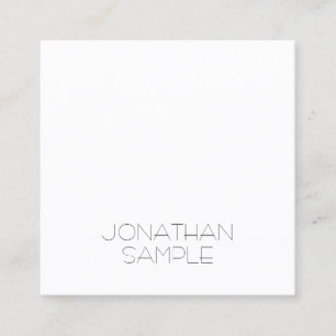 Creative Minimalist Square Design Modern Luxury Business Card