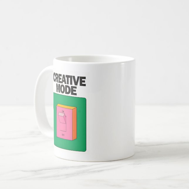 Creative Mode Coffee Mug (Front Left)