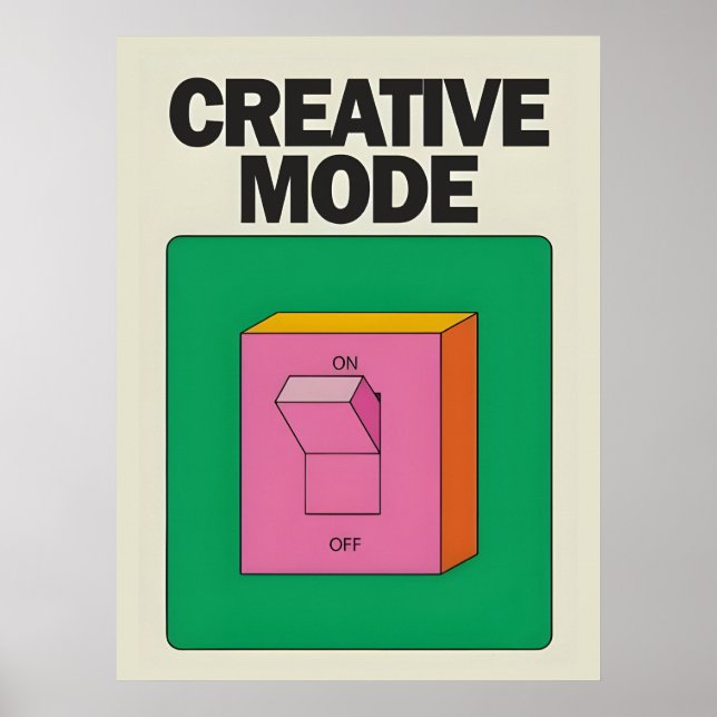 Creative Mode | Decorative Poster (Front)