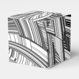 Creative Modern Art Black and White Favour Box