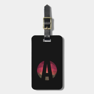 Creative modern dark colours design luggage tag