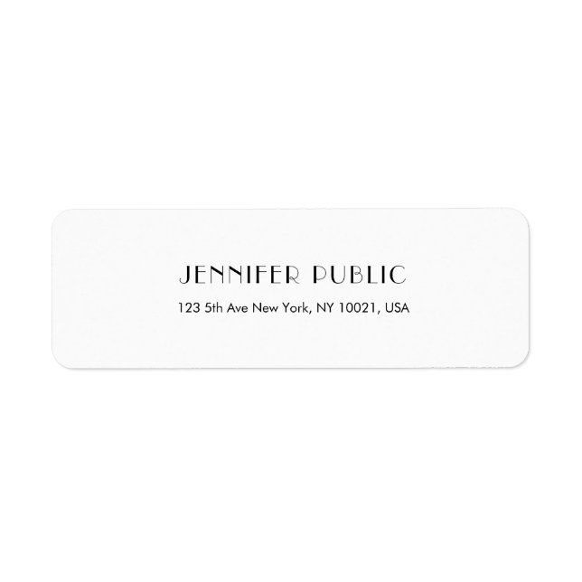 Creative Modern Design Trendy White Template (Front)