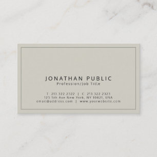 Creative Modern Elegant Premium Silk Finish Luxury Business Card