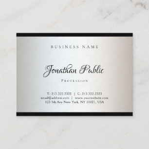 Creative Modern Handwritten Simple Template Chic Business Card