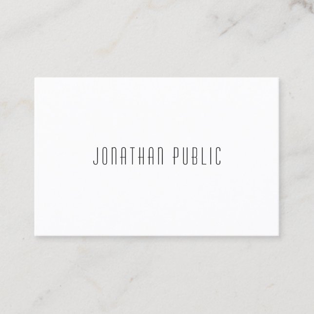 Creative Modern Minimalist Professional Template Business Card (Front)