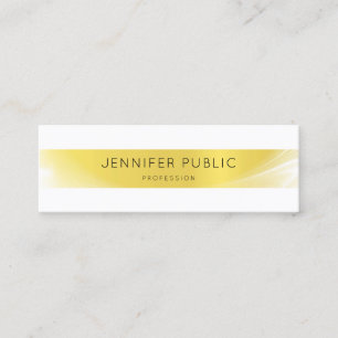 Creative Modern Minimalistic Design Gold Luxury Mini Business Card