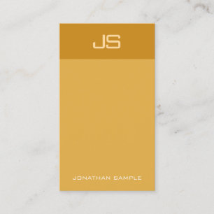 Creative Modern Monogram Trendy Vertical Template Business Card