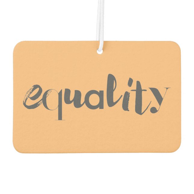 Creative, modern, playful, cool design of Equality Car Air Freshener (Back)
