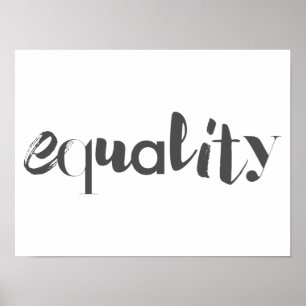 Creative, modern, playful, cool design of Equality Poster