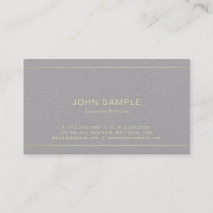 Creative Modern Professional Luxury Premium Grey Business Card