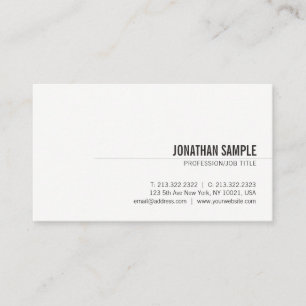 Creative Modern Simple Professional Cute Chic Business Card