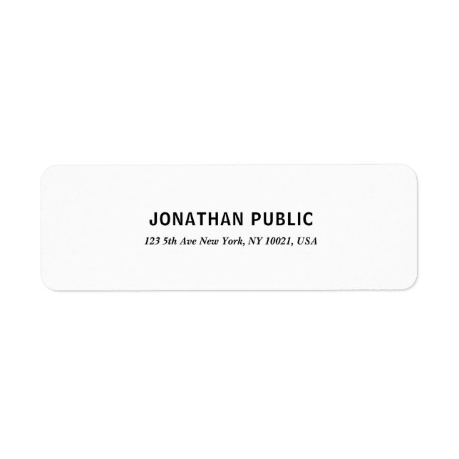 Creative Modern Simple White Professional Template (Front)