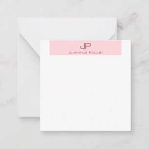 Creative Monogram Blush Pink Simple Template