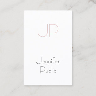 Creative Monogram Sleek Luxury Design Trendy Business Card