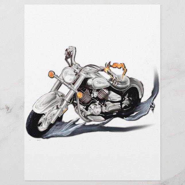 Creative Motorcycle Flyer (Front)