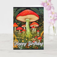 Creative Mushroom Forest Illustration